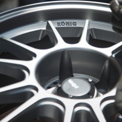 Konig Hypergram 17x8 5x120 ET35 Matte Grey wheel