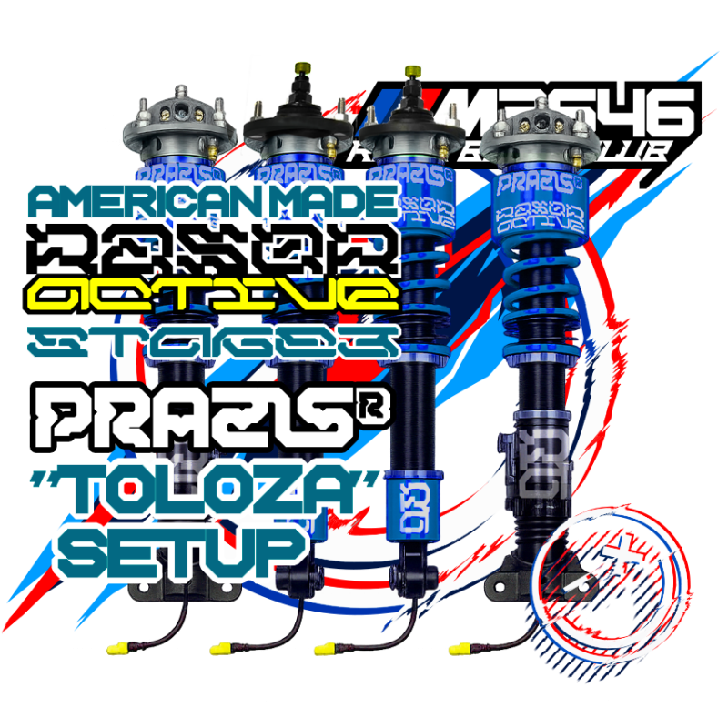 PRAZIS® RAZOR ACTIVE™ D1F1 “TOLOZA” STAGE 3 SETUP | RASS RAZOR ACTIVE SUSPENSION SYSTEM (RASS)