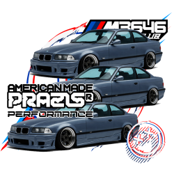 PRAZIS® “THE BOMEX E36” Front Bumper – Fiberglass Edition